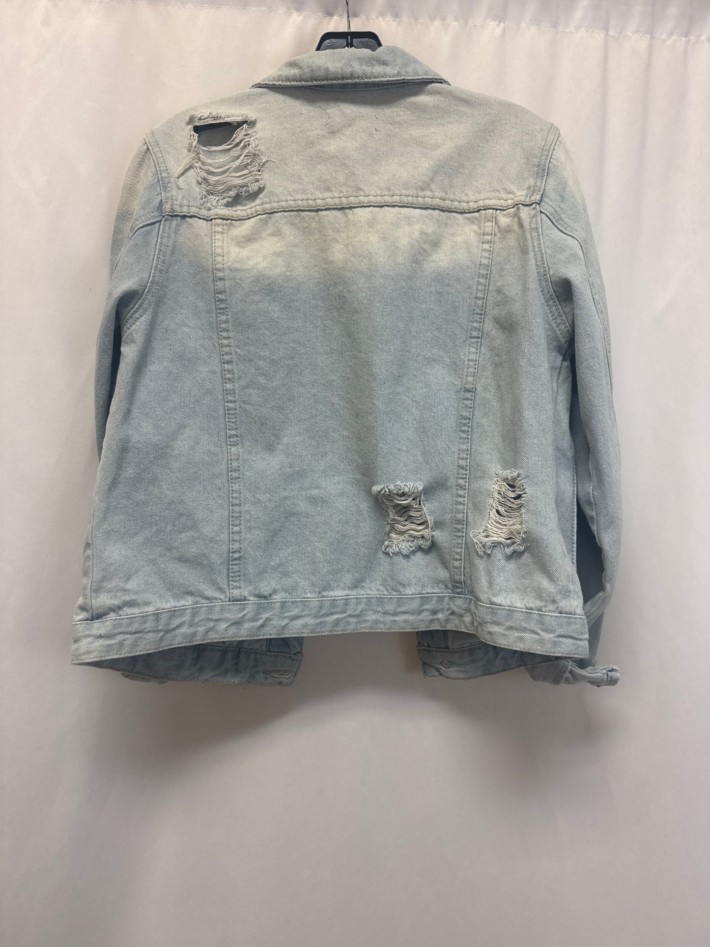 Jacket Denim By Mono B In Blue, Size: M