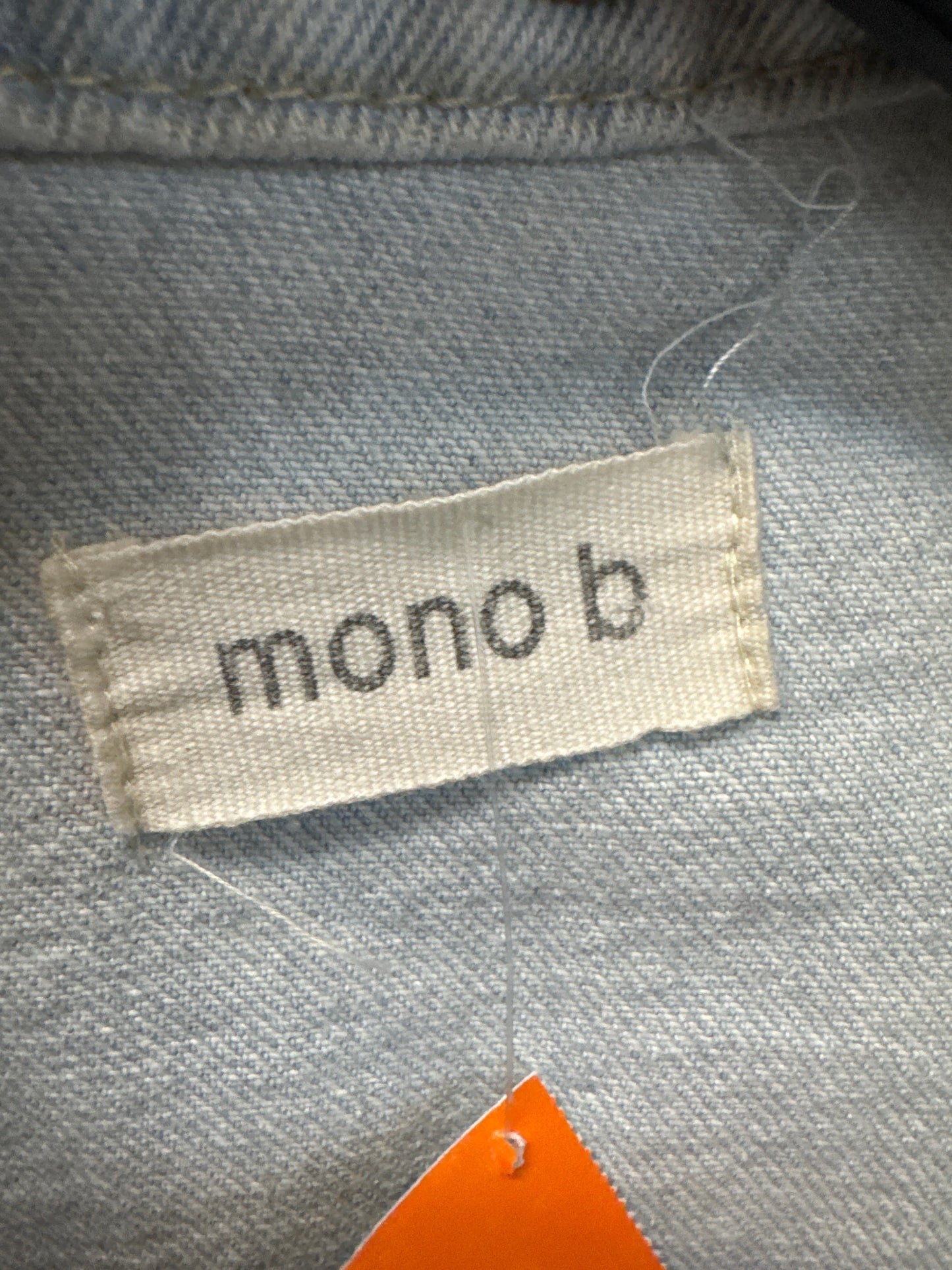 Jacket Denim By Mono B In Blue, Size: M