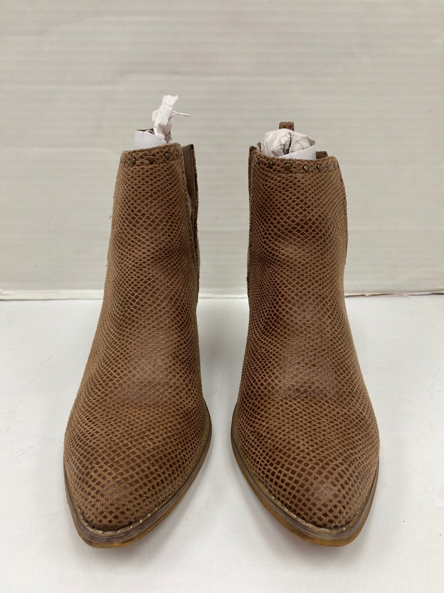 Boots Ankle Heels By Jelly Pop In Brown, Size: 11