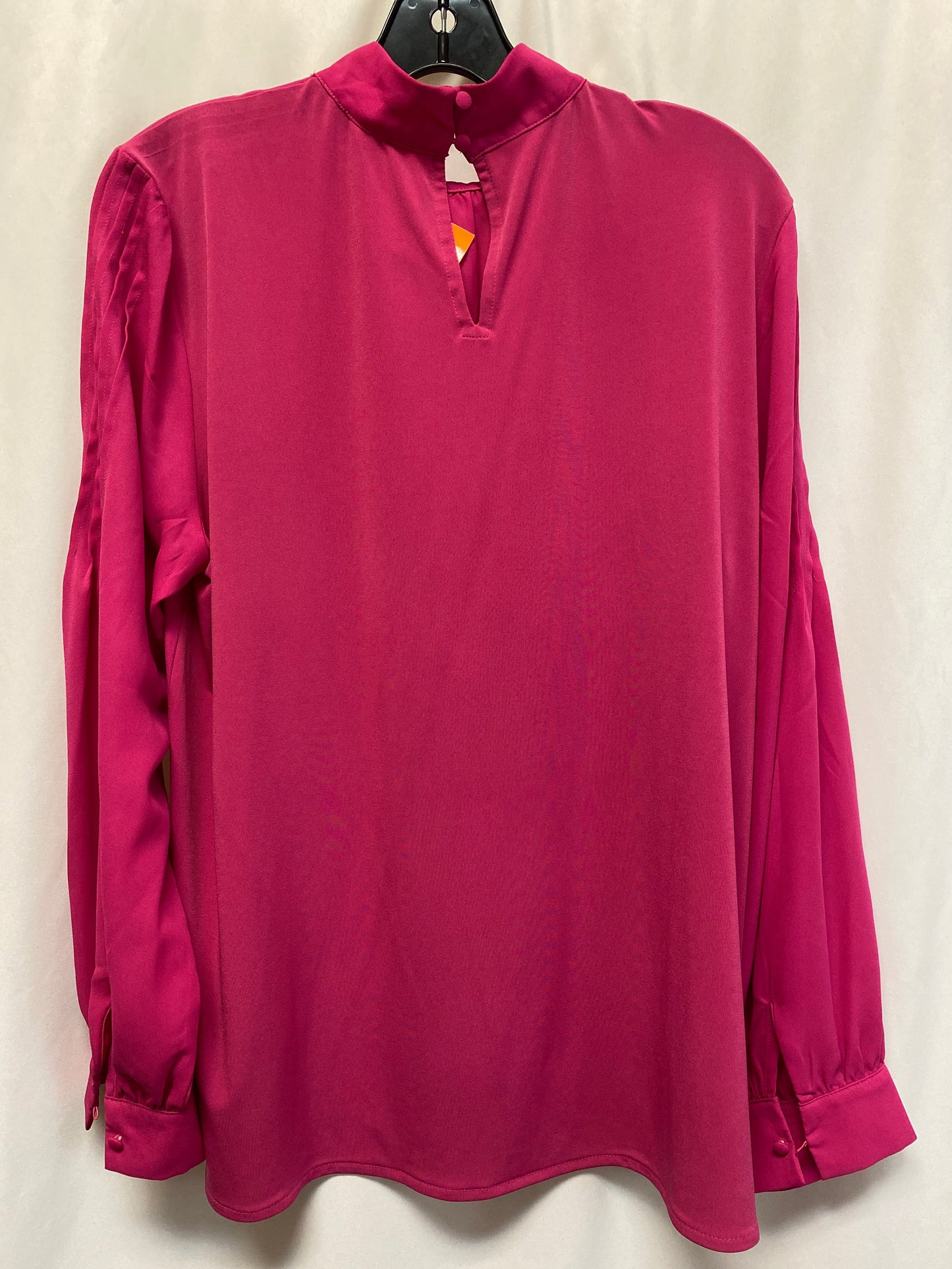 Top Long Sleeve By Ann Taylor In Pink, Size: L