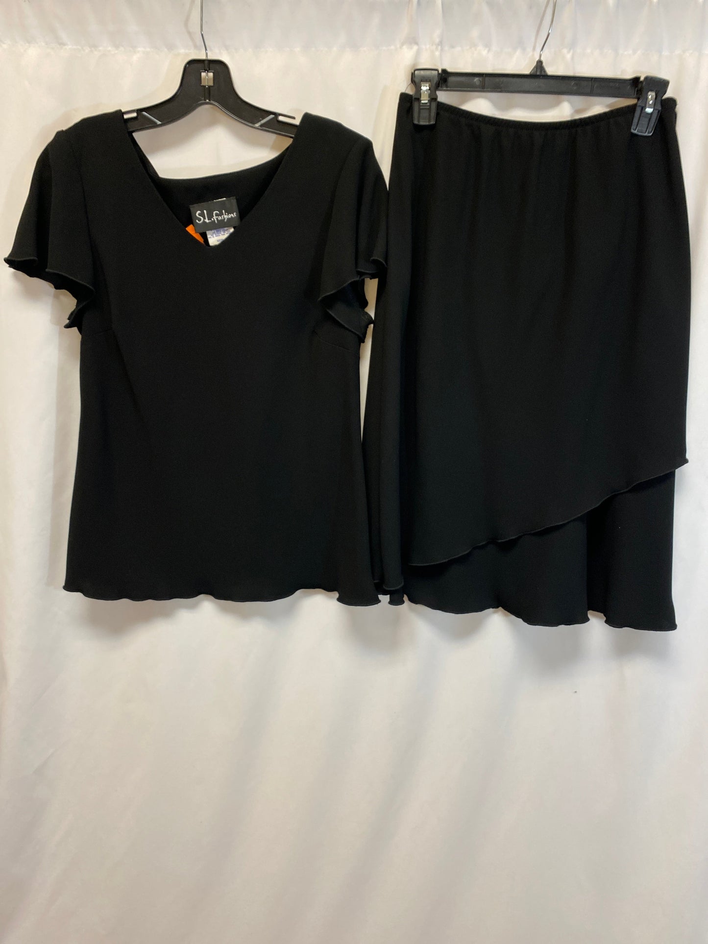 Skirt Set 2pc By Sl Fashions In Black, Size: L