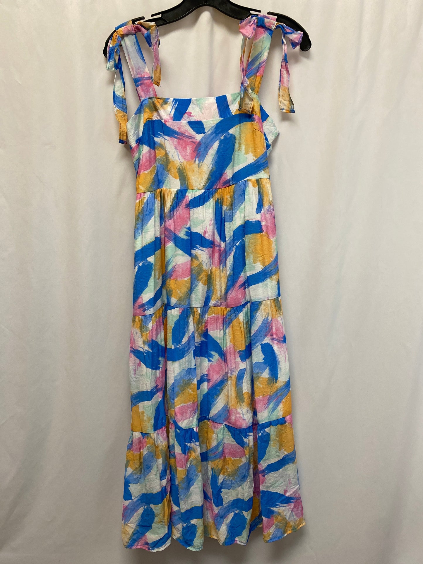 Dress Casual Maxi By Blu Pepper In Blue & Pink, Size: S