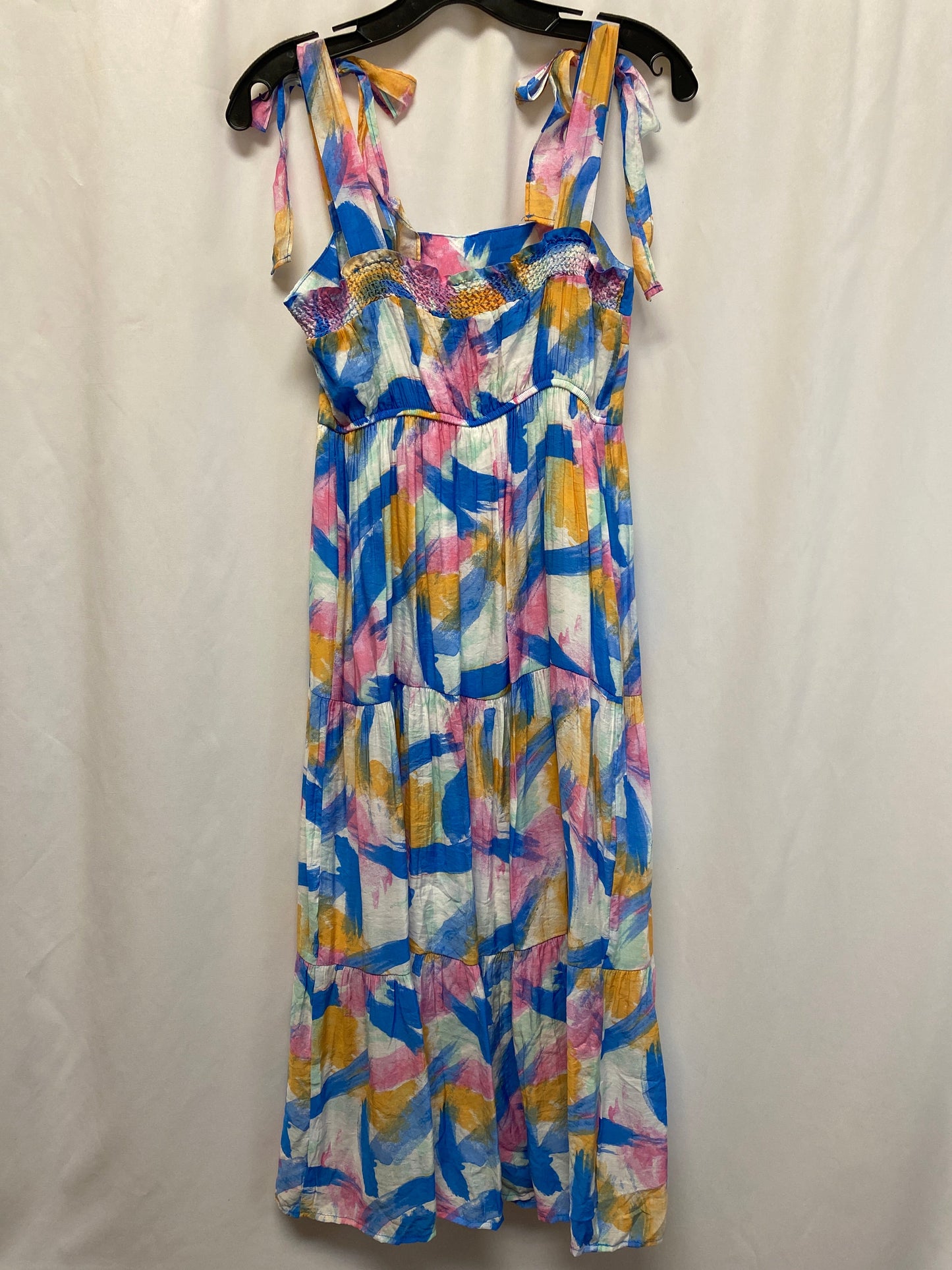 Dress Casual Maxi By Blu Pepper In Blue & Pink, Size: S