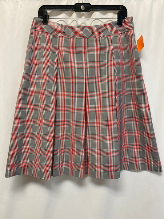 Skirt Midi By Brooks Brothers In Red, Size: 10