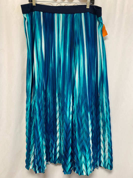 Skirt Maxi By Peter Nygard In Blue, Size: Xl