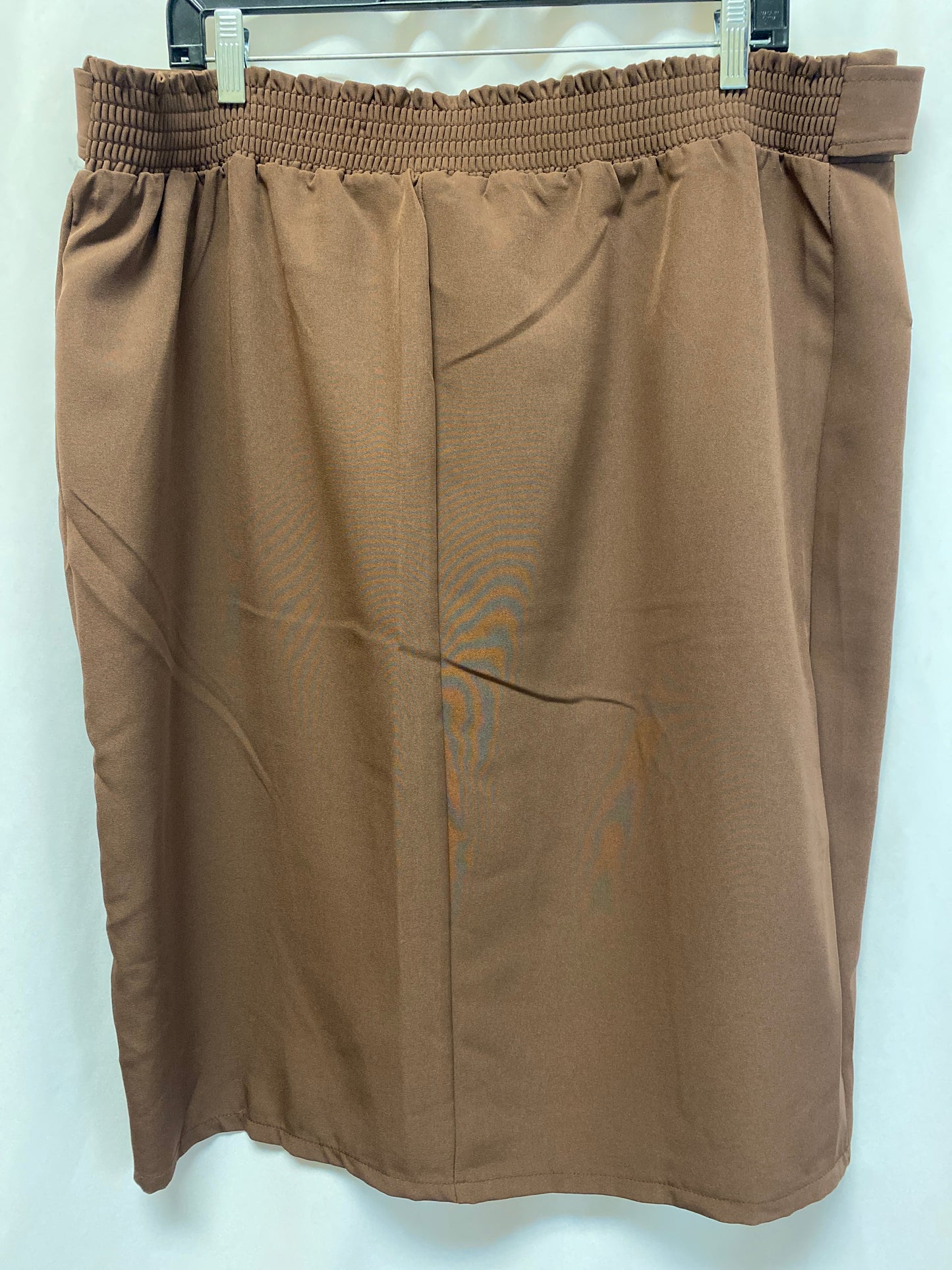 Skirt Midi By Ashley Stewart In Brown, Size: 18