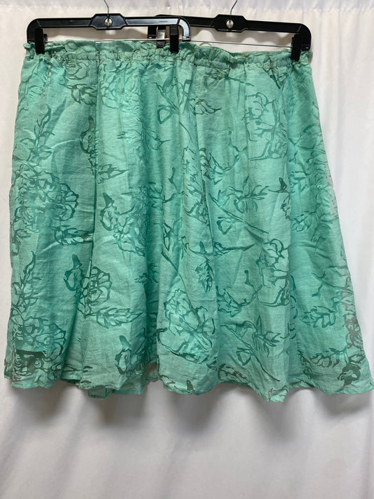 Skirt Midi By Lane Bryant In Green, Size: 26