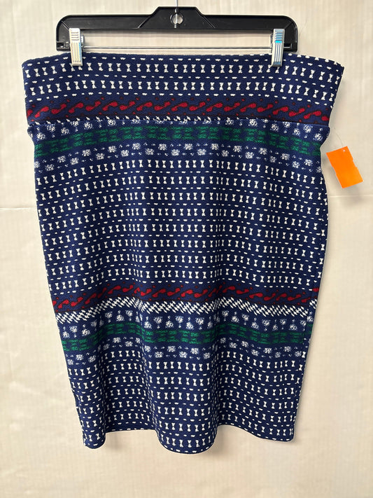 Skirt Midi By Lularoe In Navy, Size: 16