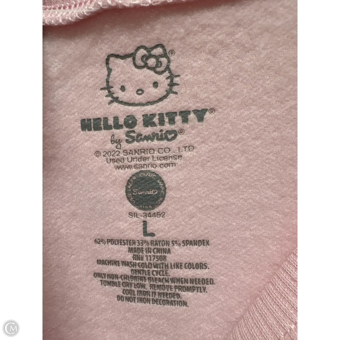 Sweatshirt Crewneck By Sans Souci In Pink, Size: L