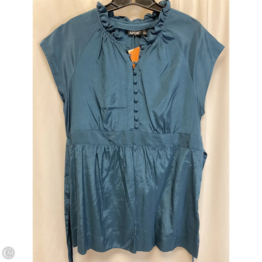 Top Sleeveless By Apt 9 In Blue, Size: L