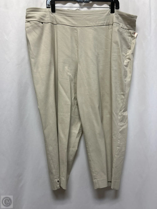 Capris By Cato In Tan, Size: 3x