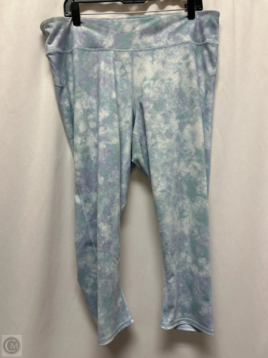 Athletic Capris By Gap In Blue, Size: Xl