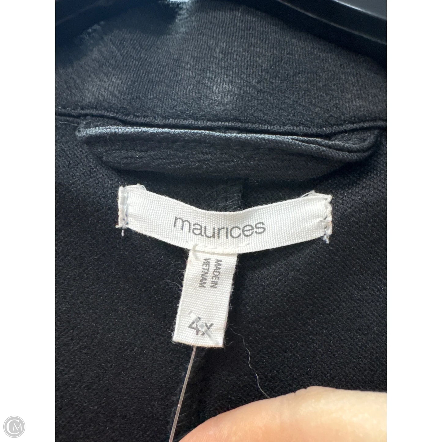 Blazer By Maurices In Black, Size: 4x