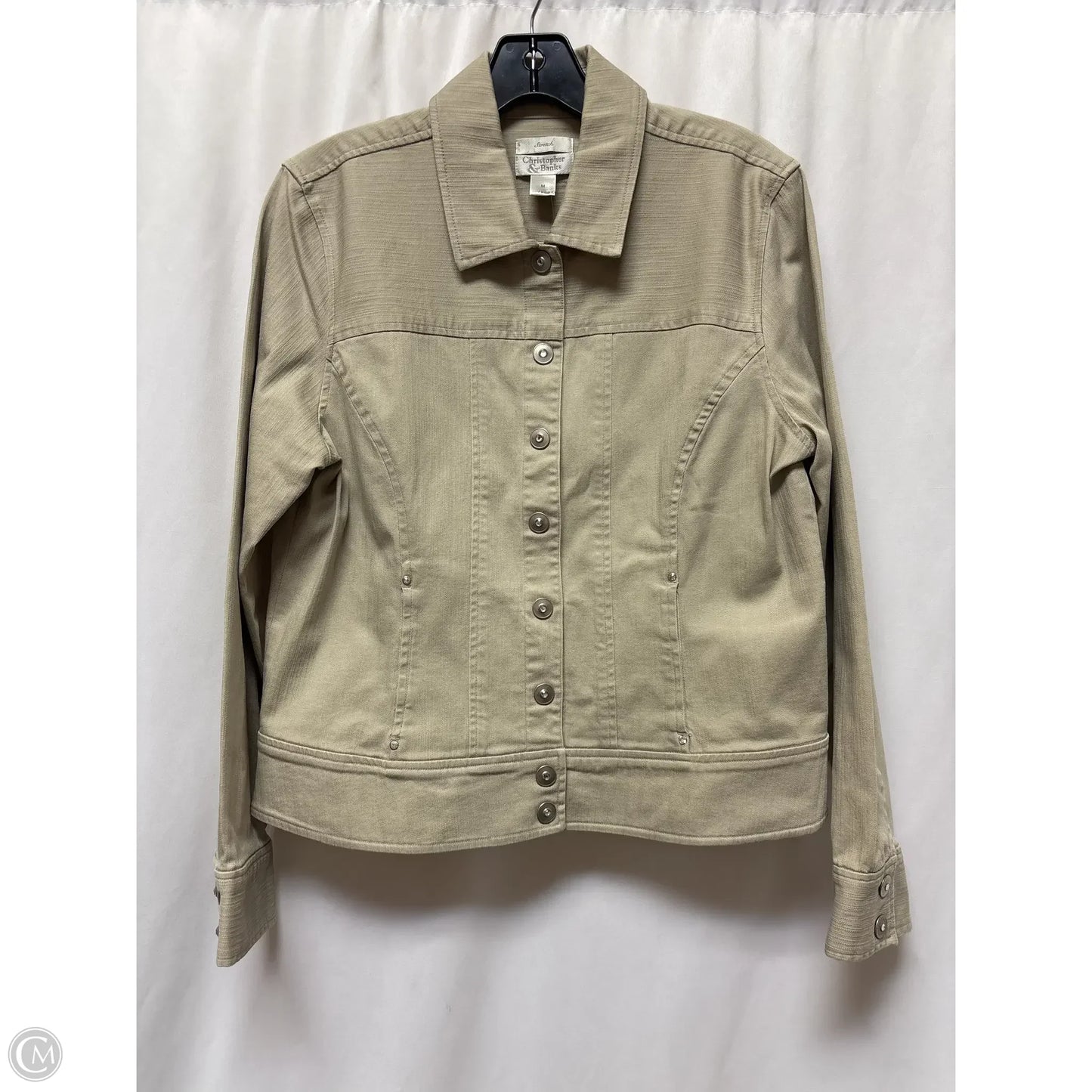 Jacket Denim By Christopher And Banks In Tan, Size: M