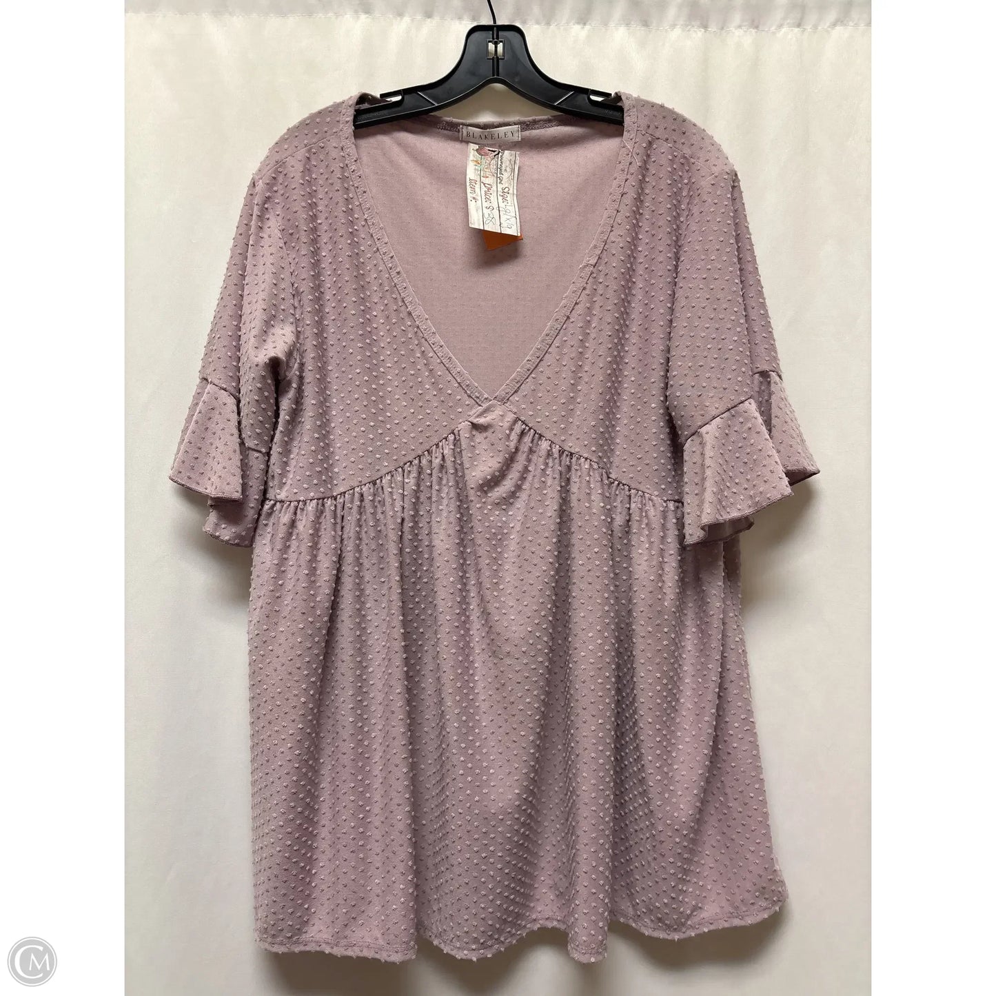 Top Short Sleeve By Clothes Mentor In Purple, Size: L