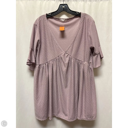 Top Short Sleeve By Clothes Mentor In Purple, Size: Xl