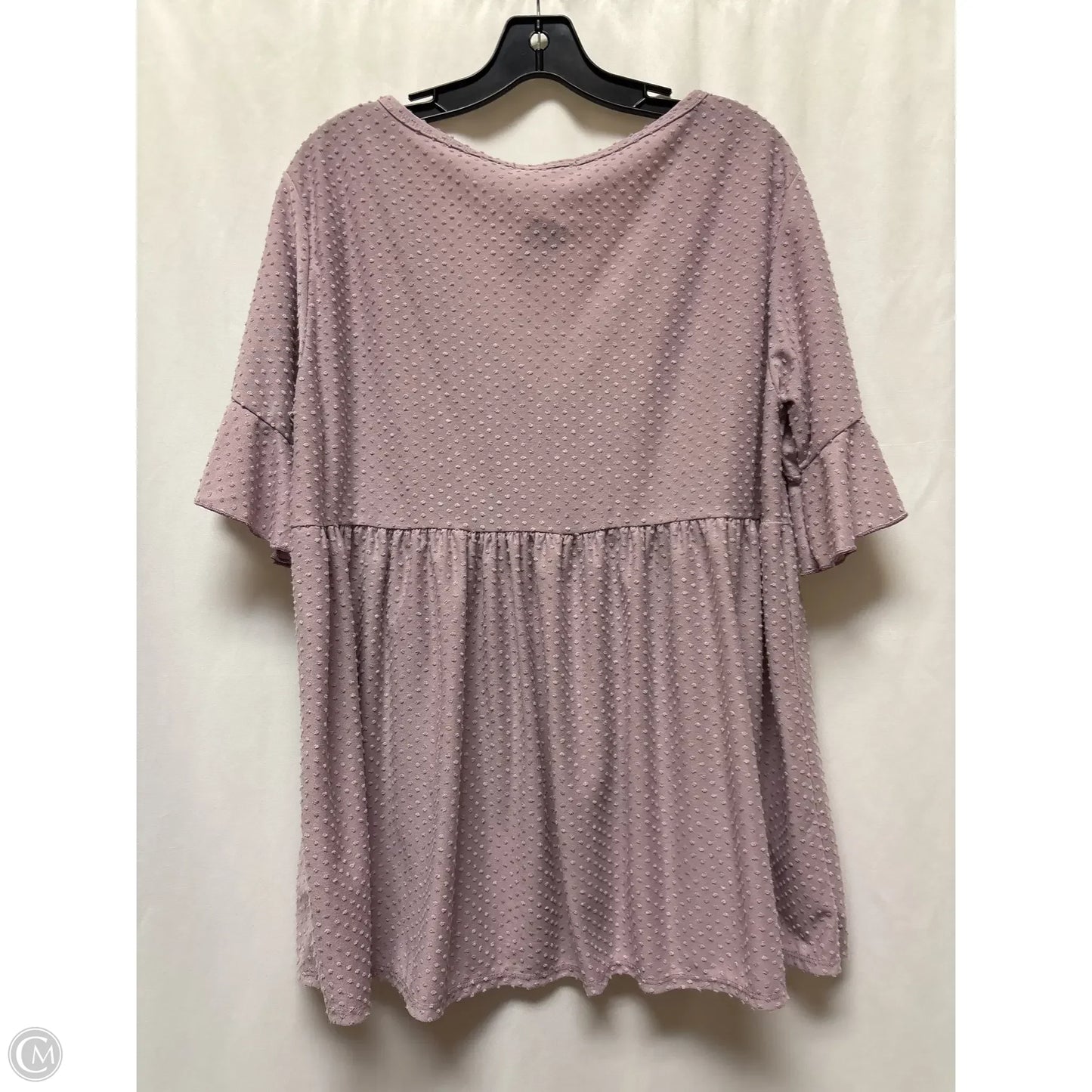 Top Short Sleeve By Clothes Mentor In Purple, Size: Xl