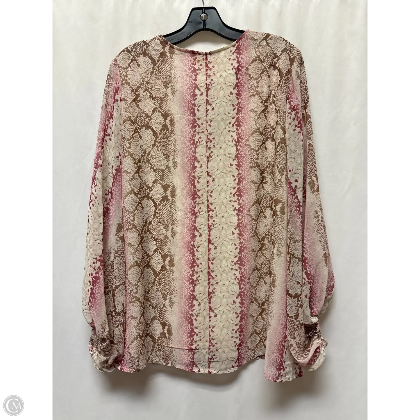 Top Long Sleeve By Clothes Mentor In Pink, Size: M