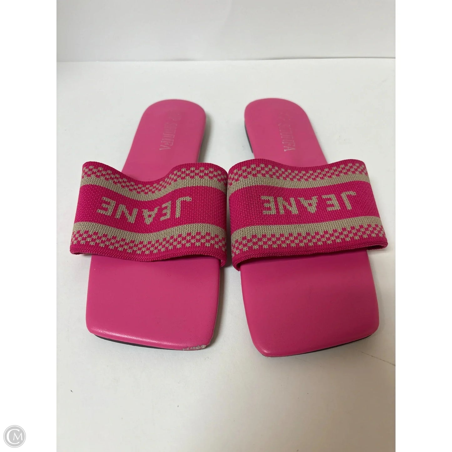 Sandals Flats By Clothes Mentor In Pink, Size: 11