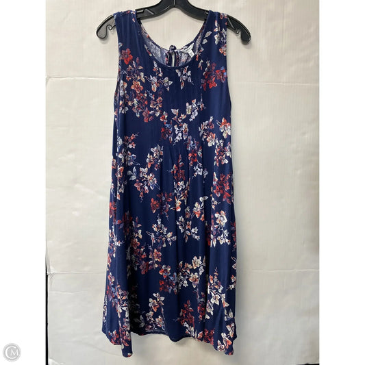 Dress Casual Midi By Sonoma In Navy, Size: M