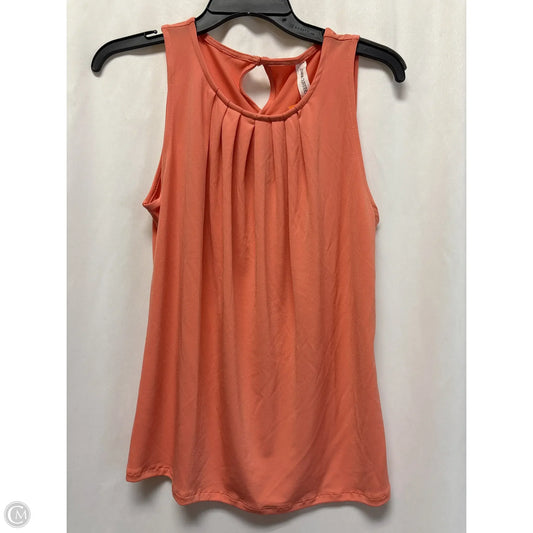 Tank Top By Zenana Outfitters In Peach, Size: S