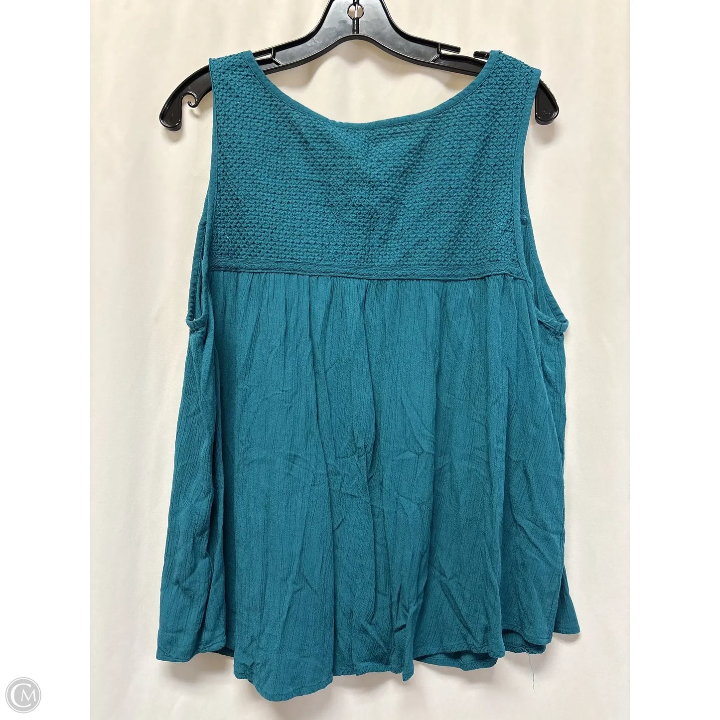 Tank Top By Sonoma In Teal, Size: 1x