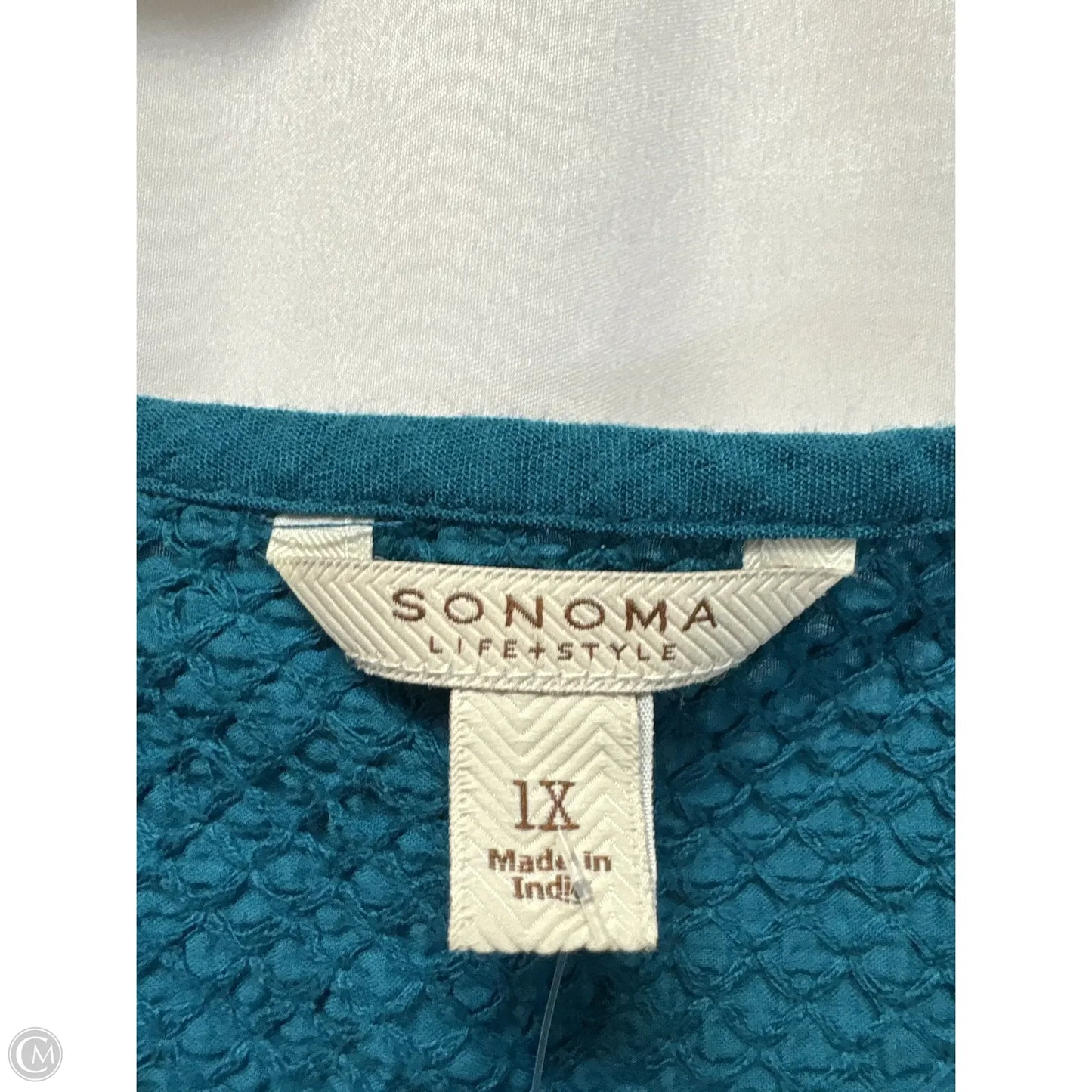 Tank Top By Sonoma In Teal, Size: 1x