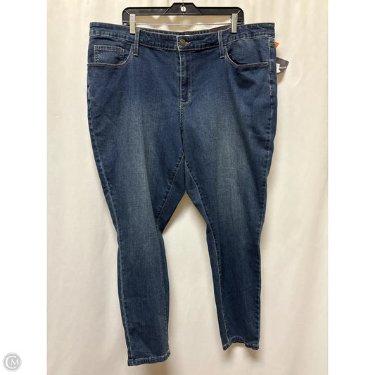 Jeans Skinny By Ava & Viv In Blue Denim, Size: 22