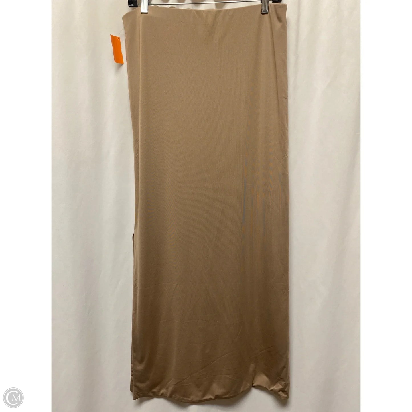 Skirt Maxi By Clothes Mentor In Tan, Size: Xl