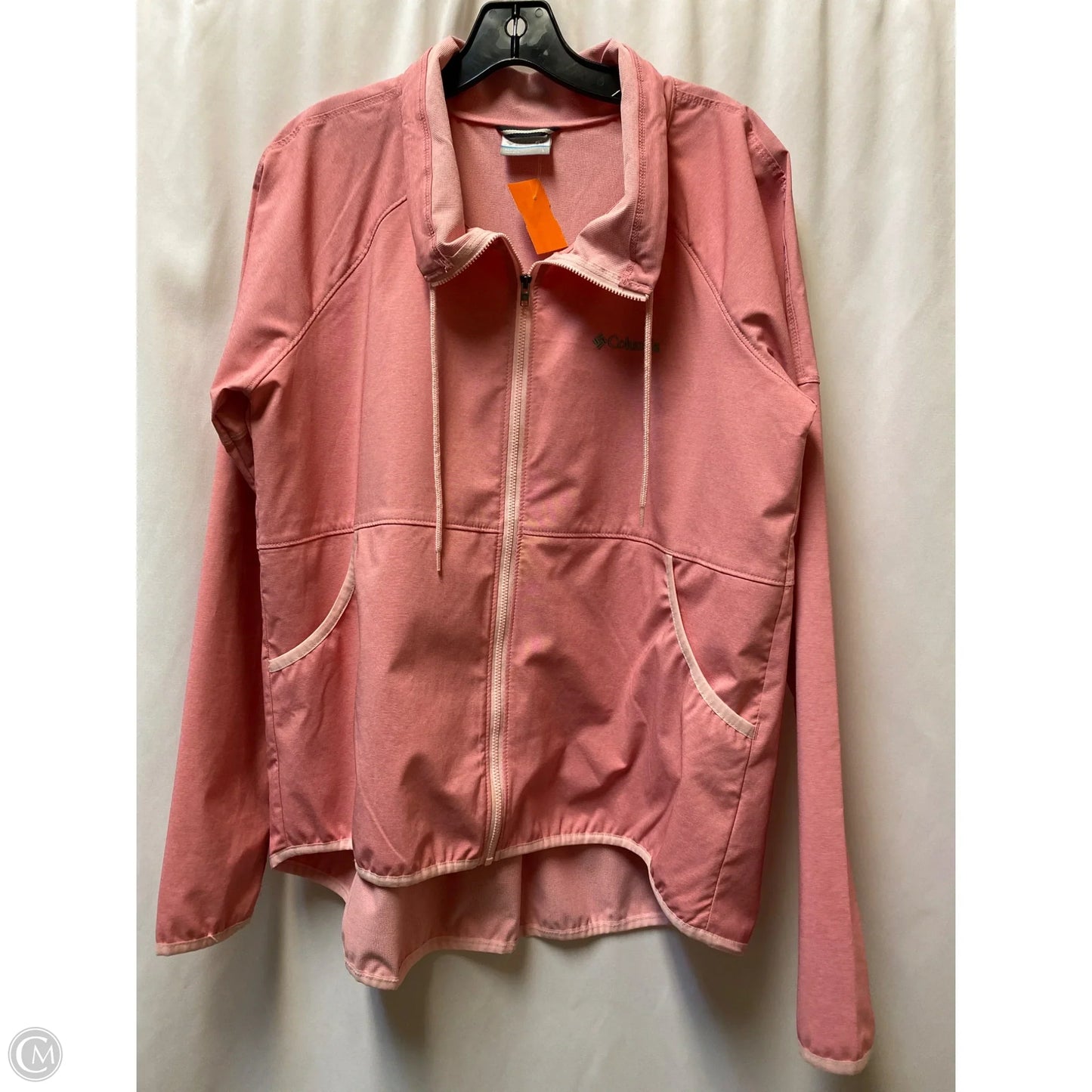 Jacket Windbreaker By Columbia In Pink, Size: L