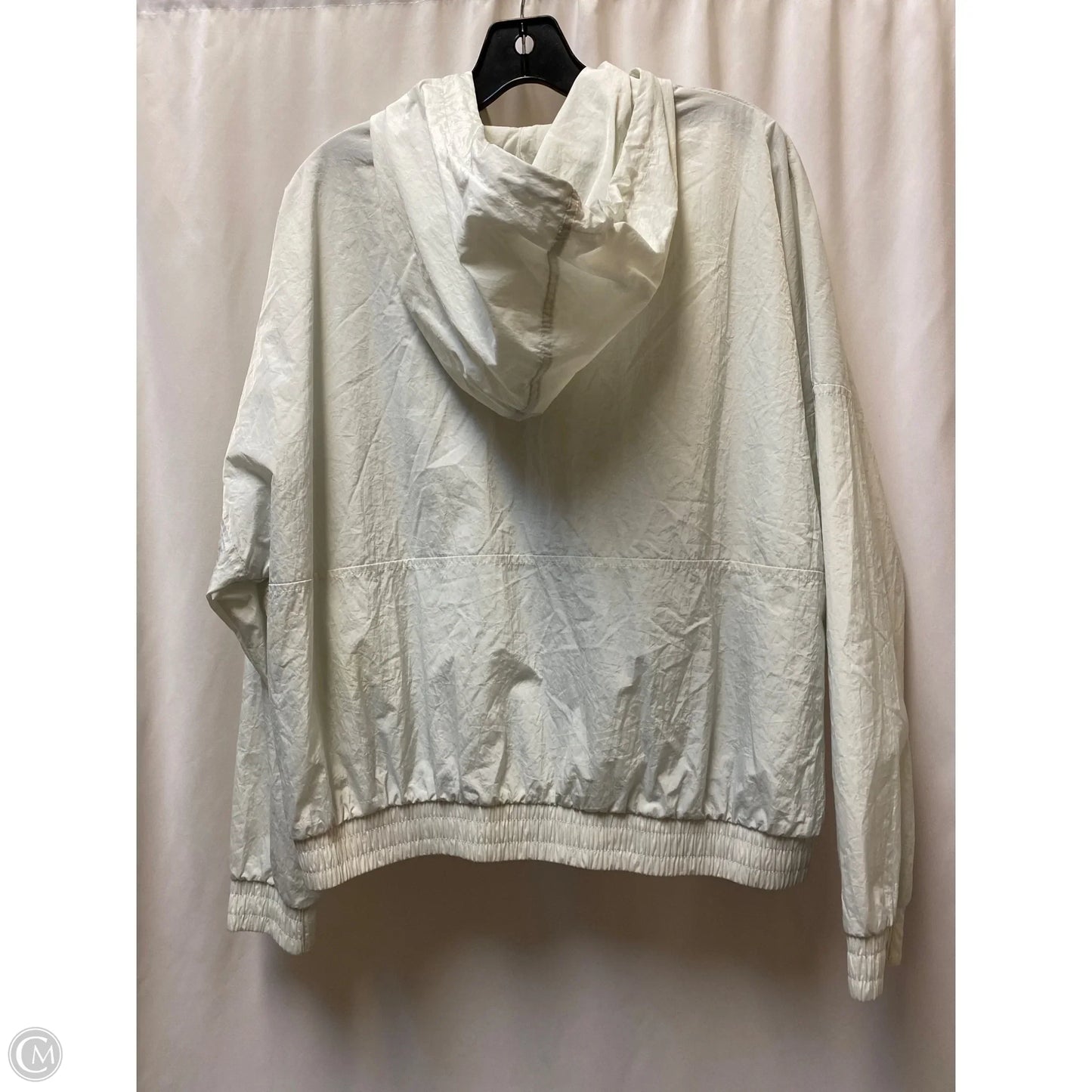 Athletic Jacket By Champion In White, Size: L