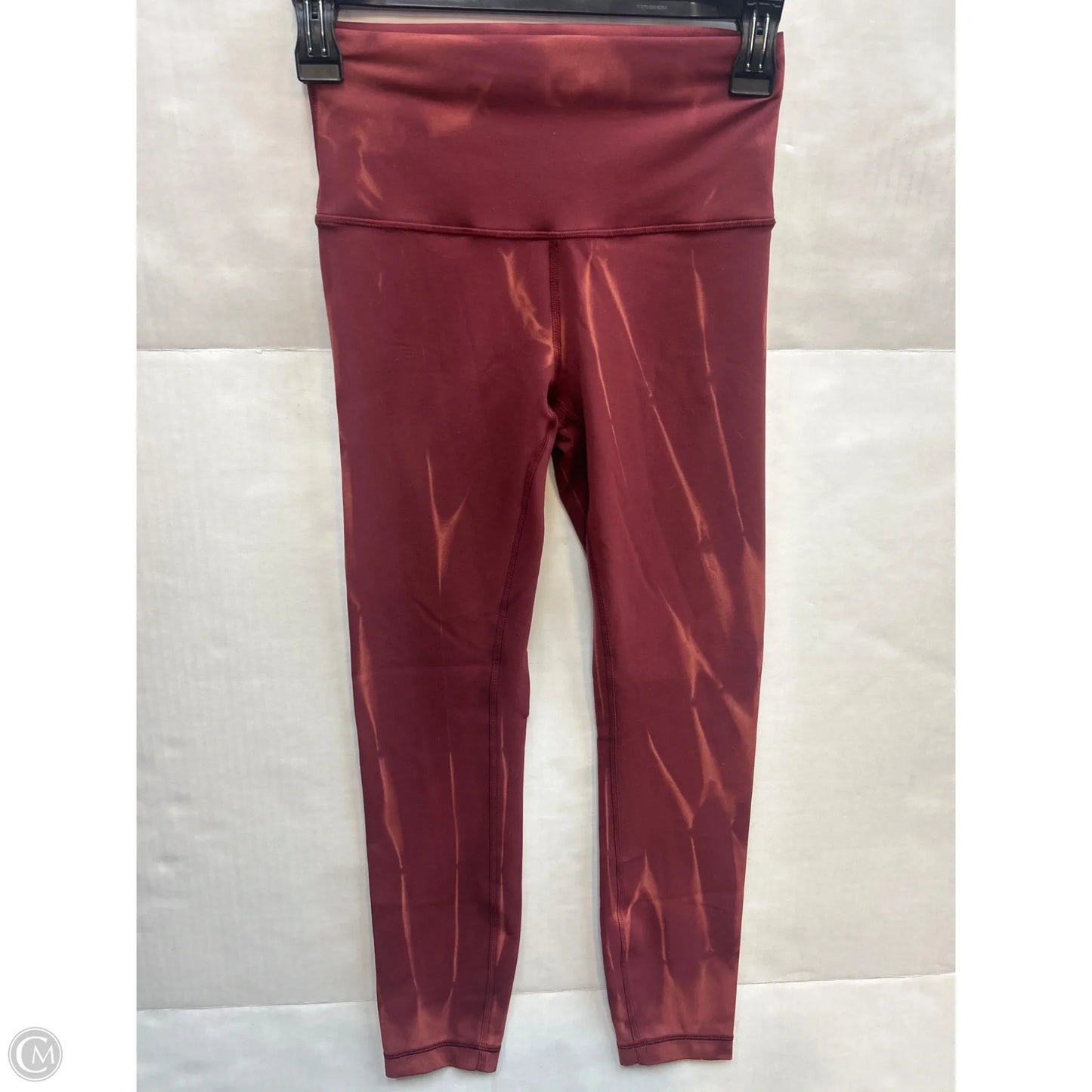 Athletic Leggings By Lululemon In Maroon, Size: 4