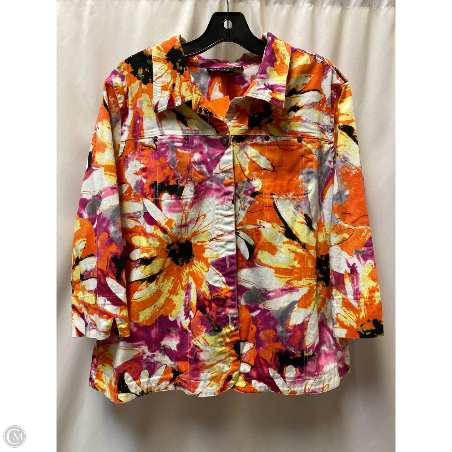 Jacket Other By Clothes Mentor In Multi-colored, Size: 1x