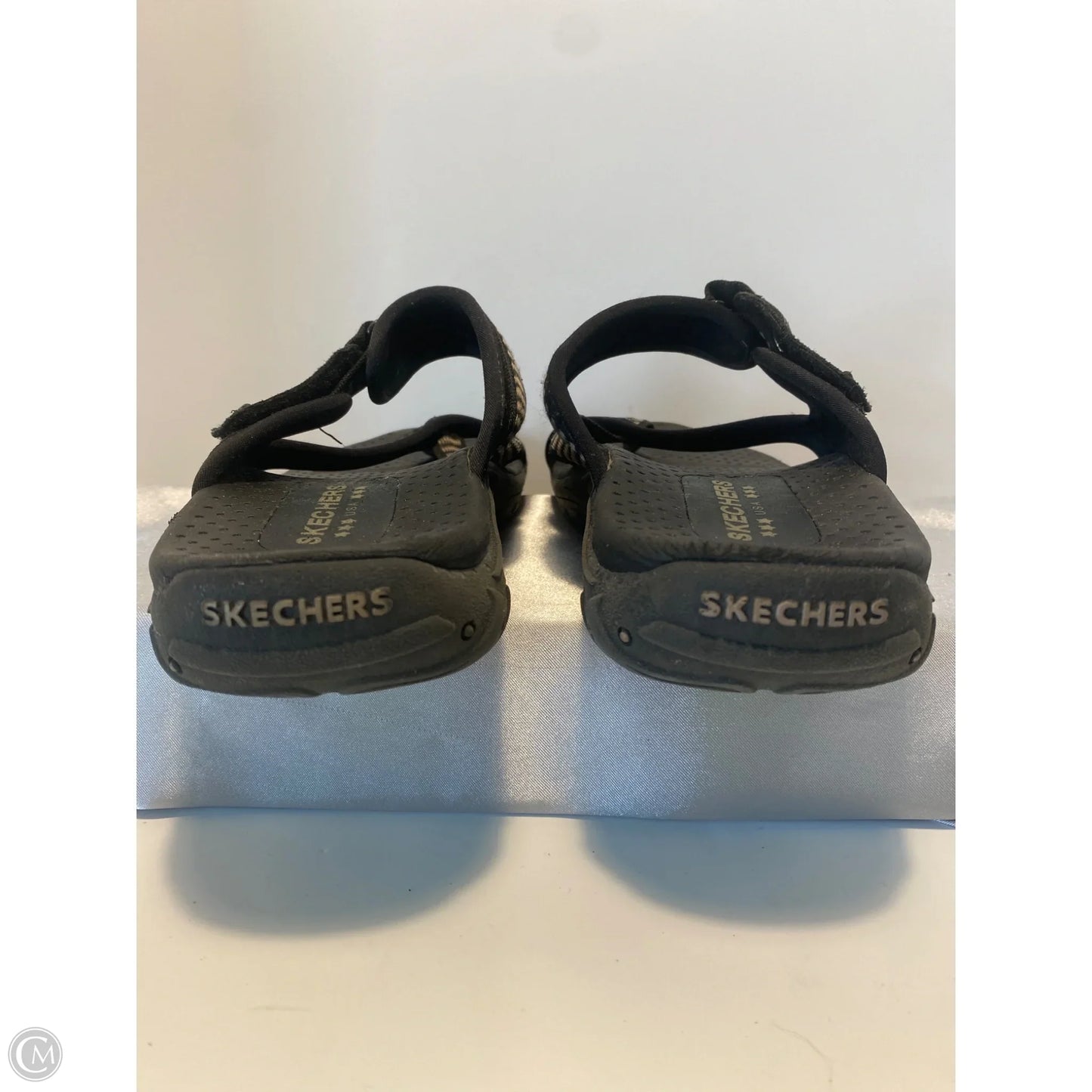 Sandals Flats By Skechers In Black, Size: 7