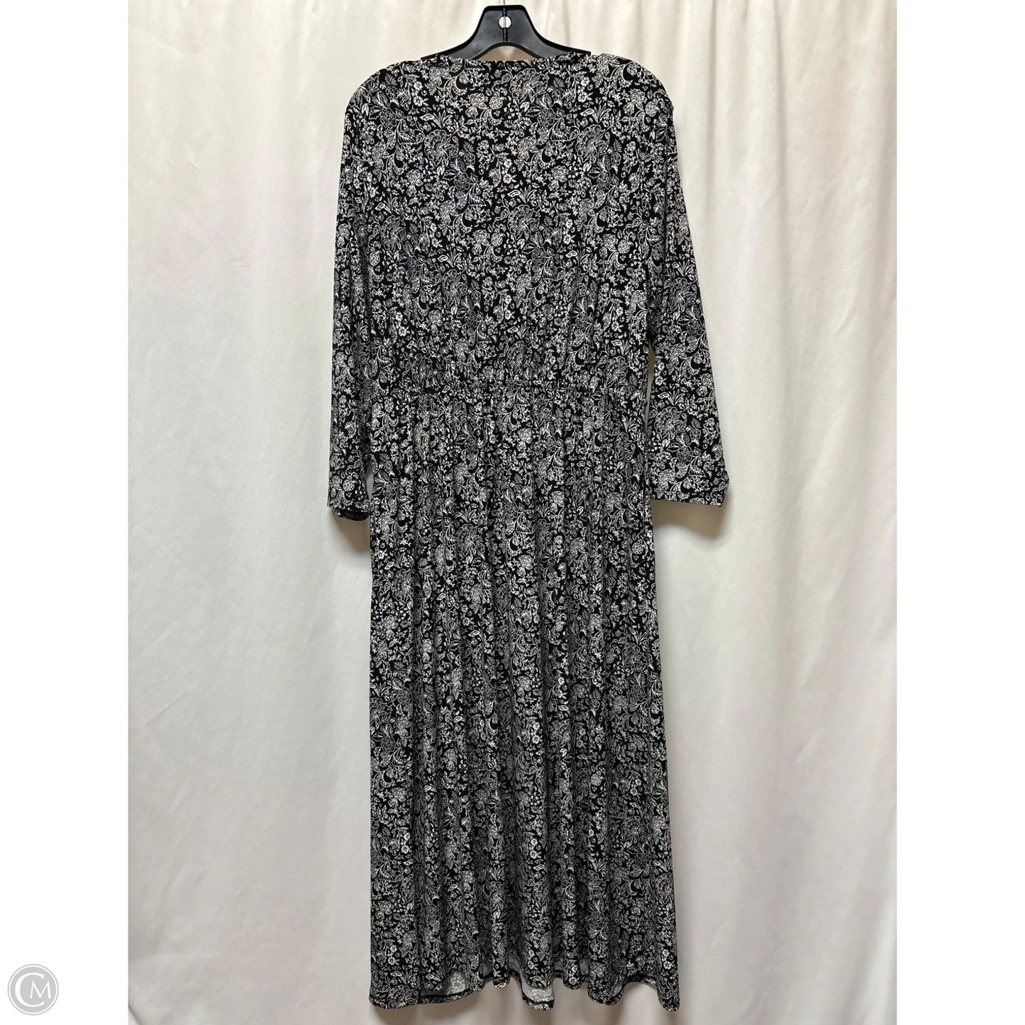 Dress Casual Maxi By Lane Bryant In Black & White, Size: L