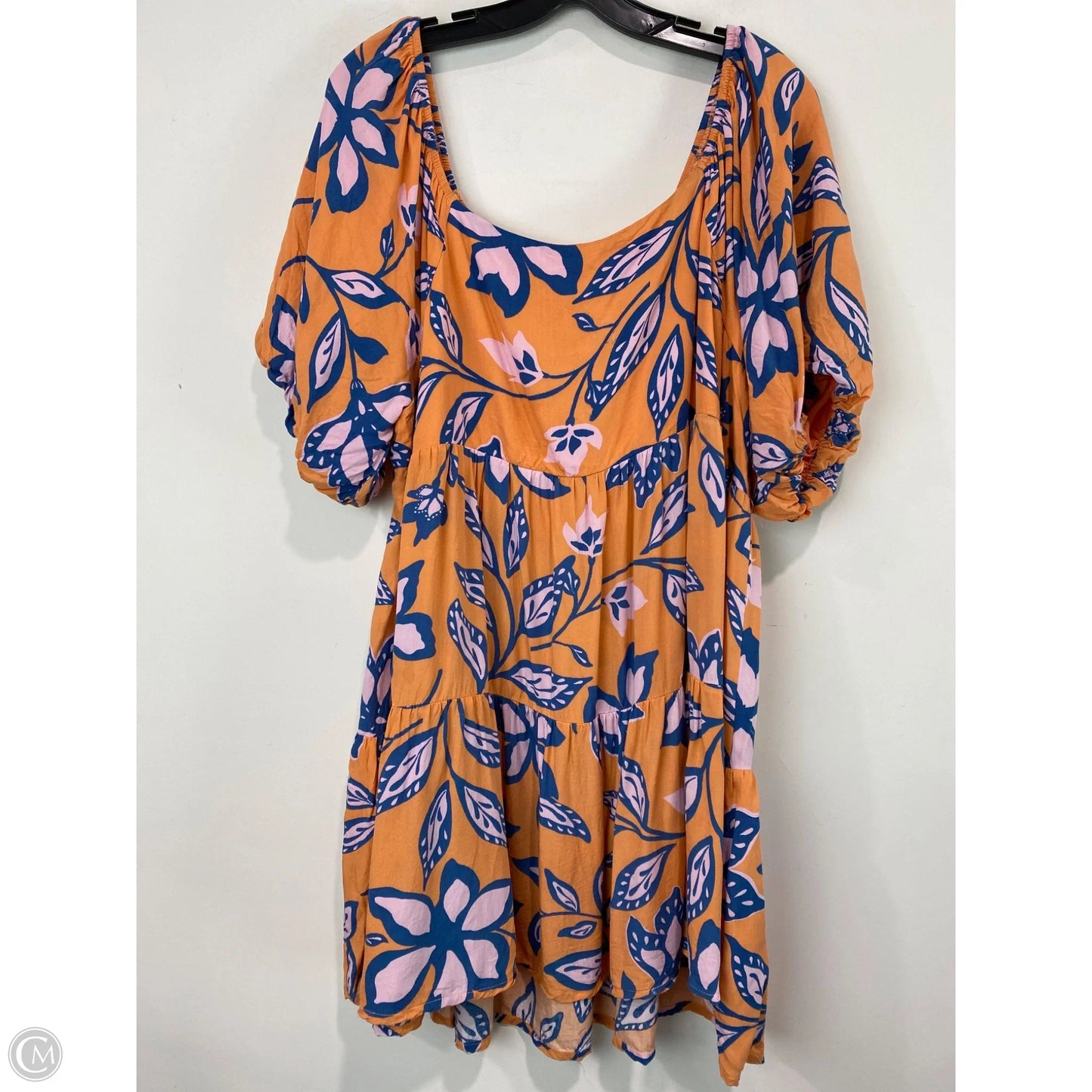 Top Short Sleeve By Easel In Orange, Size: 1x