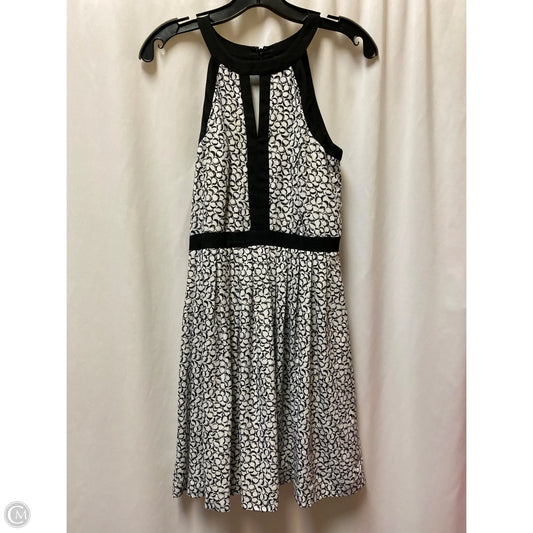 Dress Casual Midi By White House Black Market In Black & White, Size: Xs