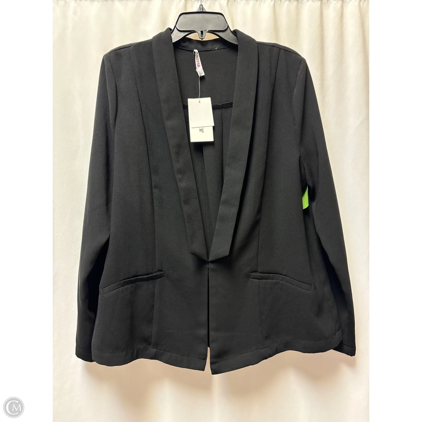 Blazer By Just Fab In Black, Size: Xxl