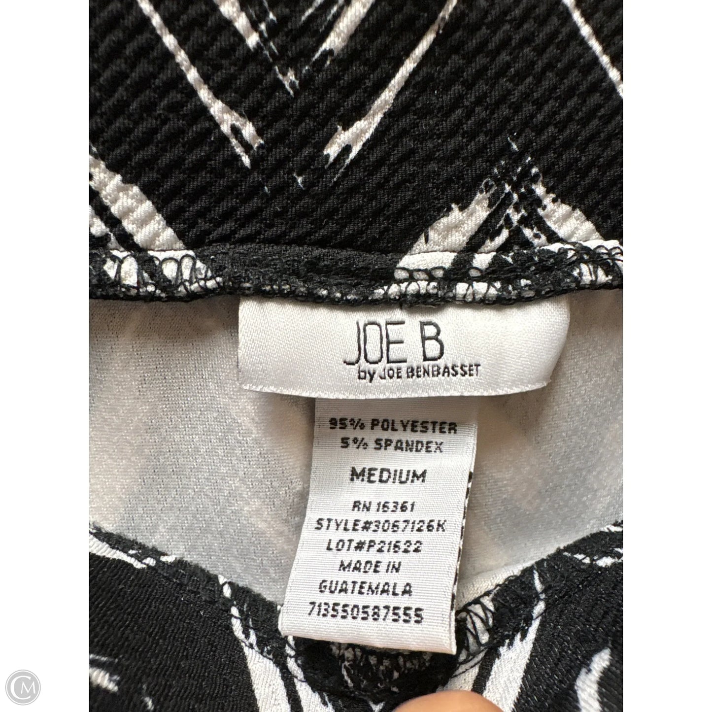 Skirt Midi By Joe B In Black & White, Size: M