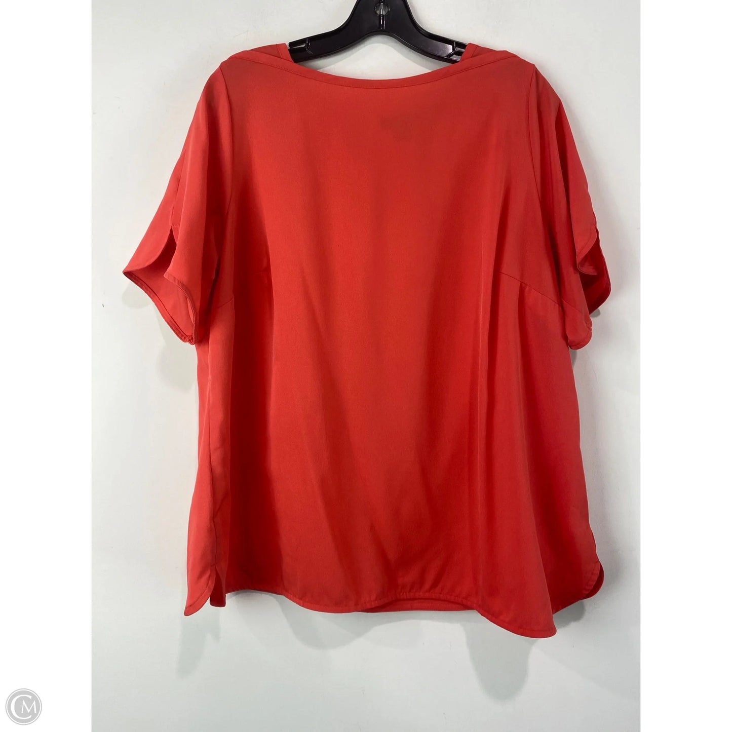 Top Short Sleeve By Jessica London In Pink, Size: L