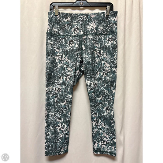 Athletic Leggings By Gaiam In Green, Size: L