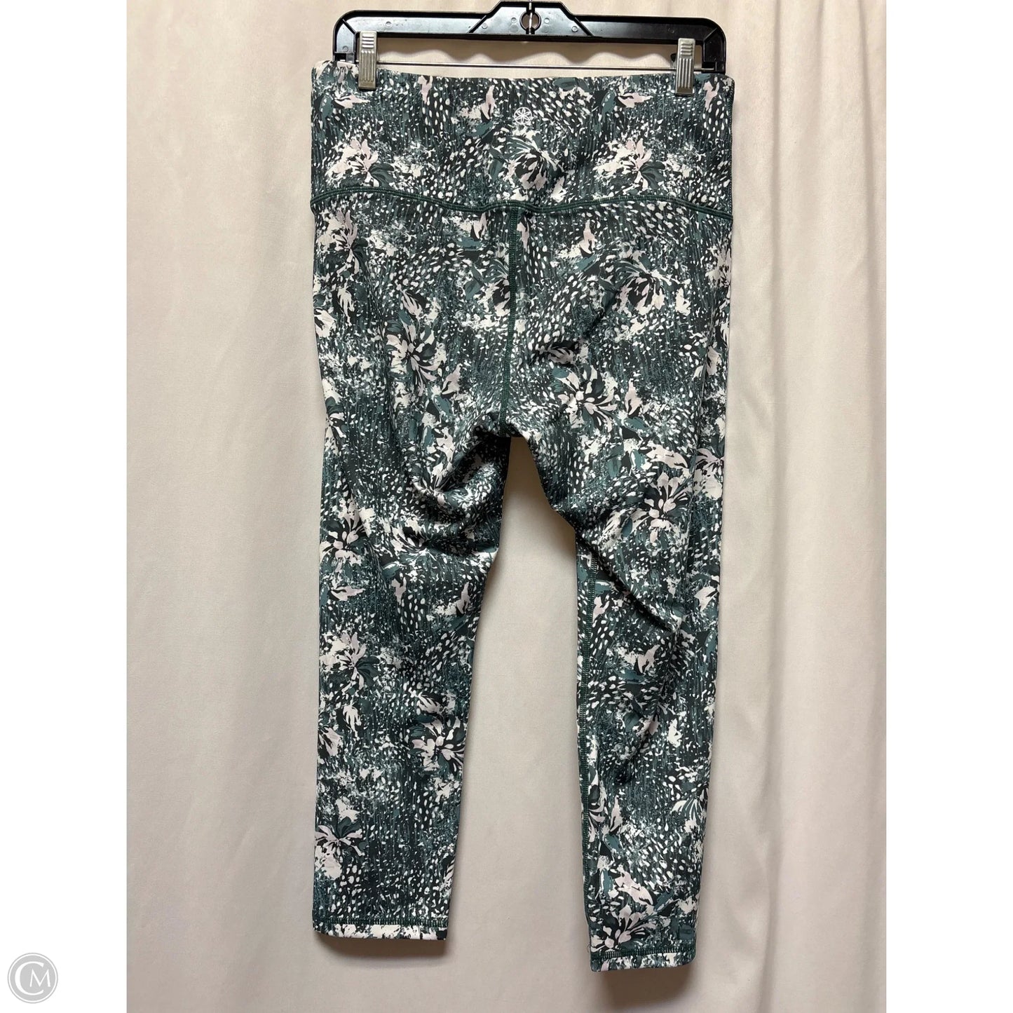 Athletic Leggings By Gaiam In Green, Size: L