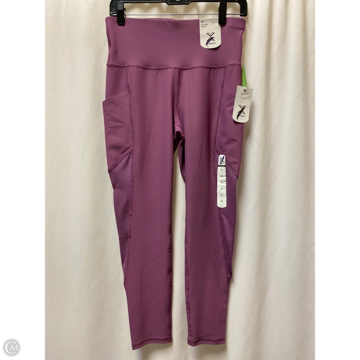 Athletic Leggings By Xersion In Purple, Size: M