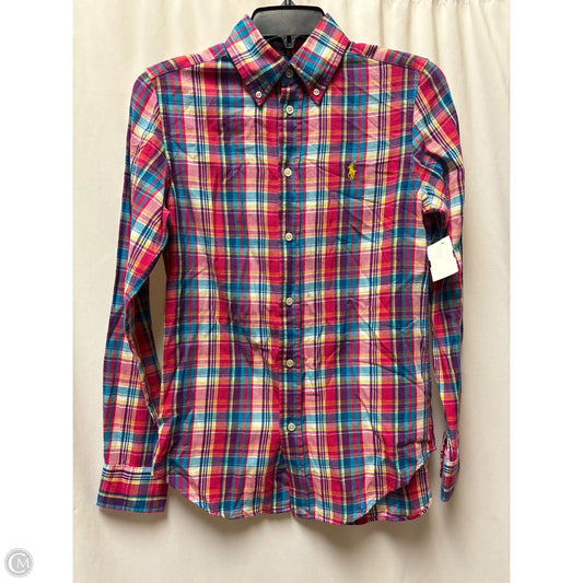 Top Long Sleeve By Ralph Lauren In Pink, Size: Xs