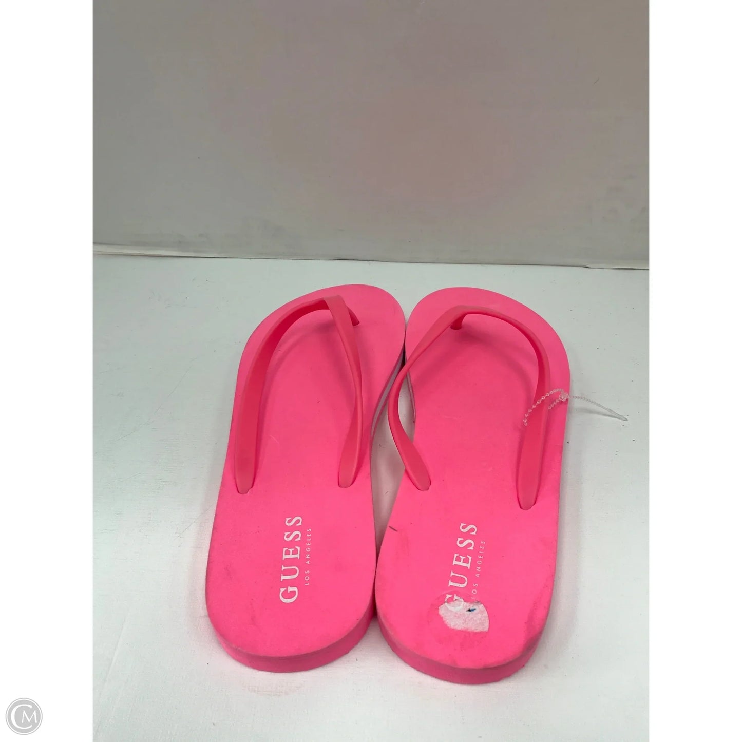 Sandals Flip Flops By Guess In Pink, Size: 10
