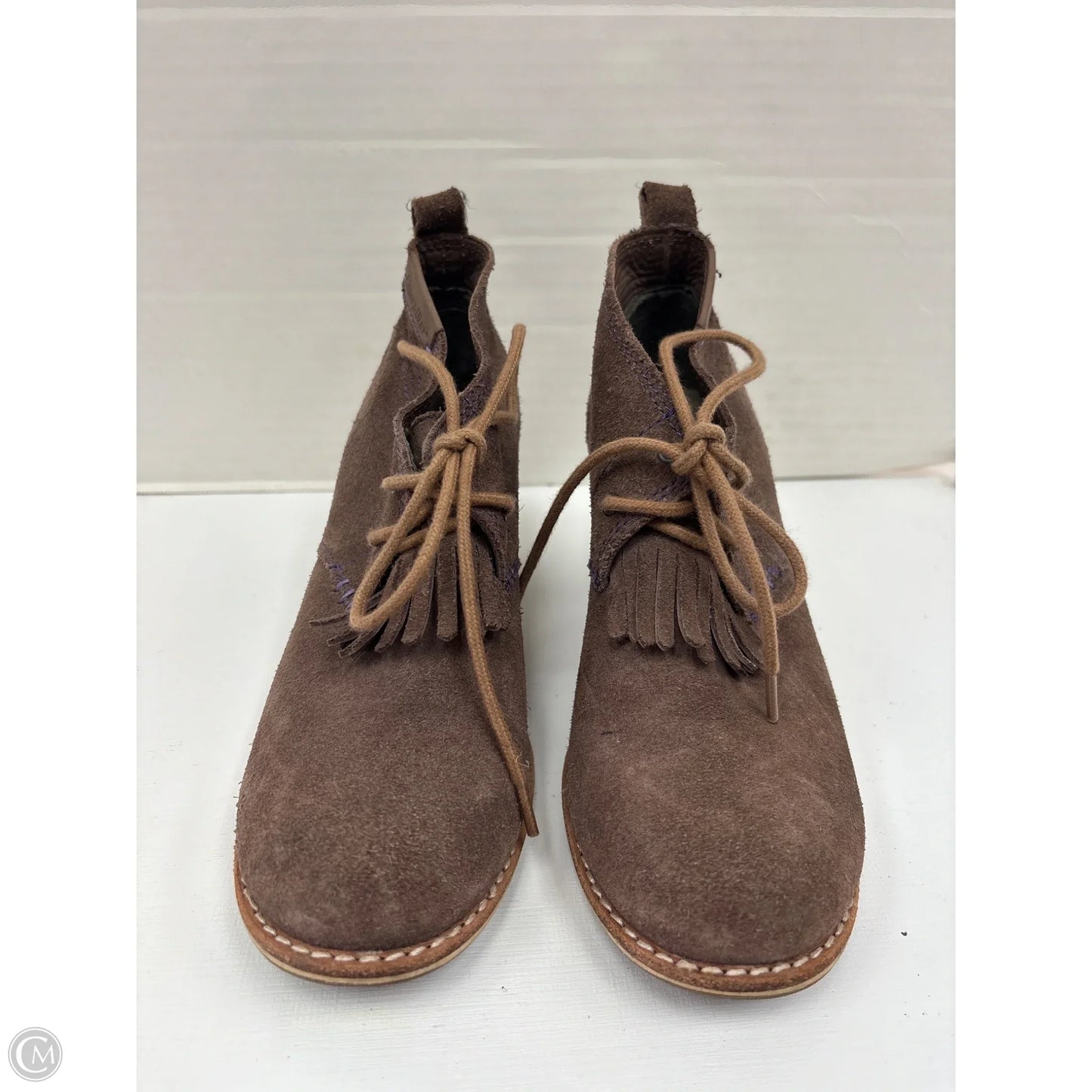 Shoes Heels Block By Clothes Mentor In Taupe, Size: 7