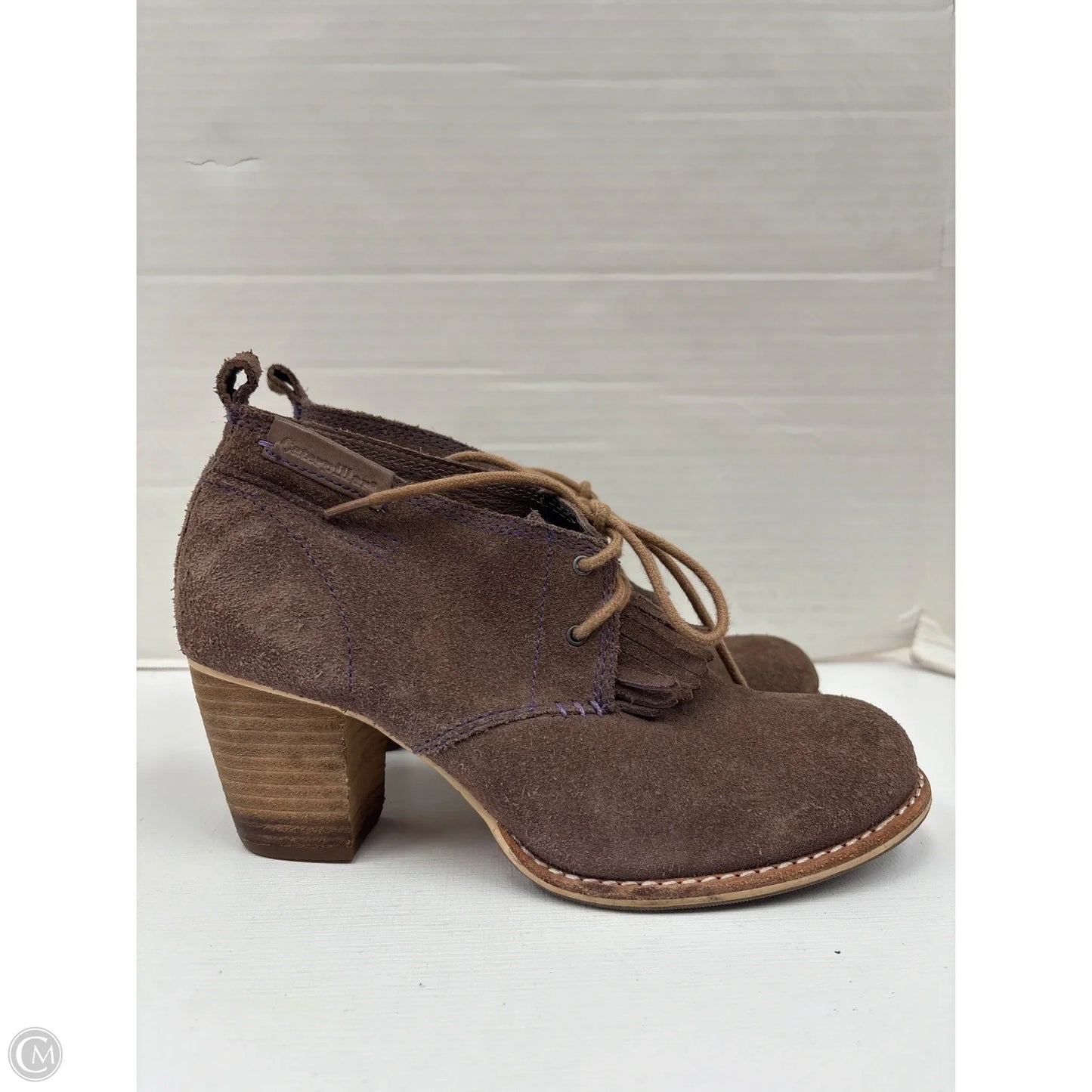 Shoes Heels Block By Clothes Mentor In Taupe, Size: 7