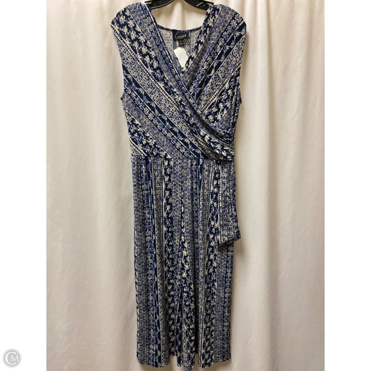 Jumpsuit By Connected Apparel In Navy, Size: L