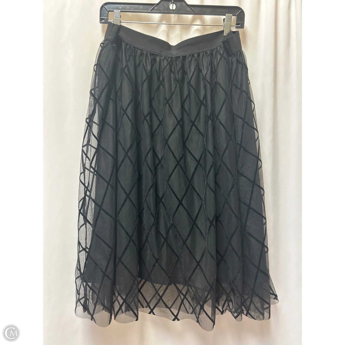 Skirt Midi By Cato In Black, Size: L
