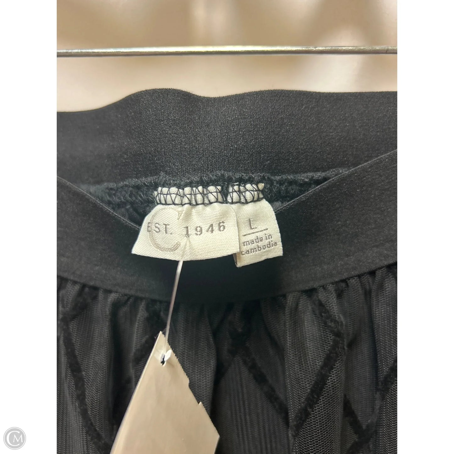 Skirt Midi By Cato In Black, Size: L